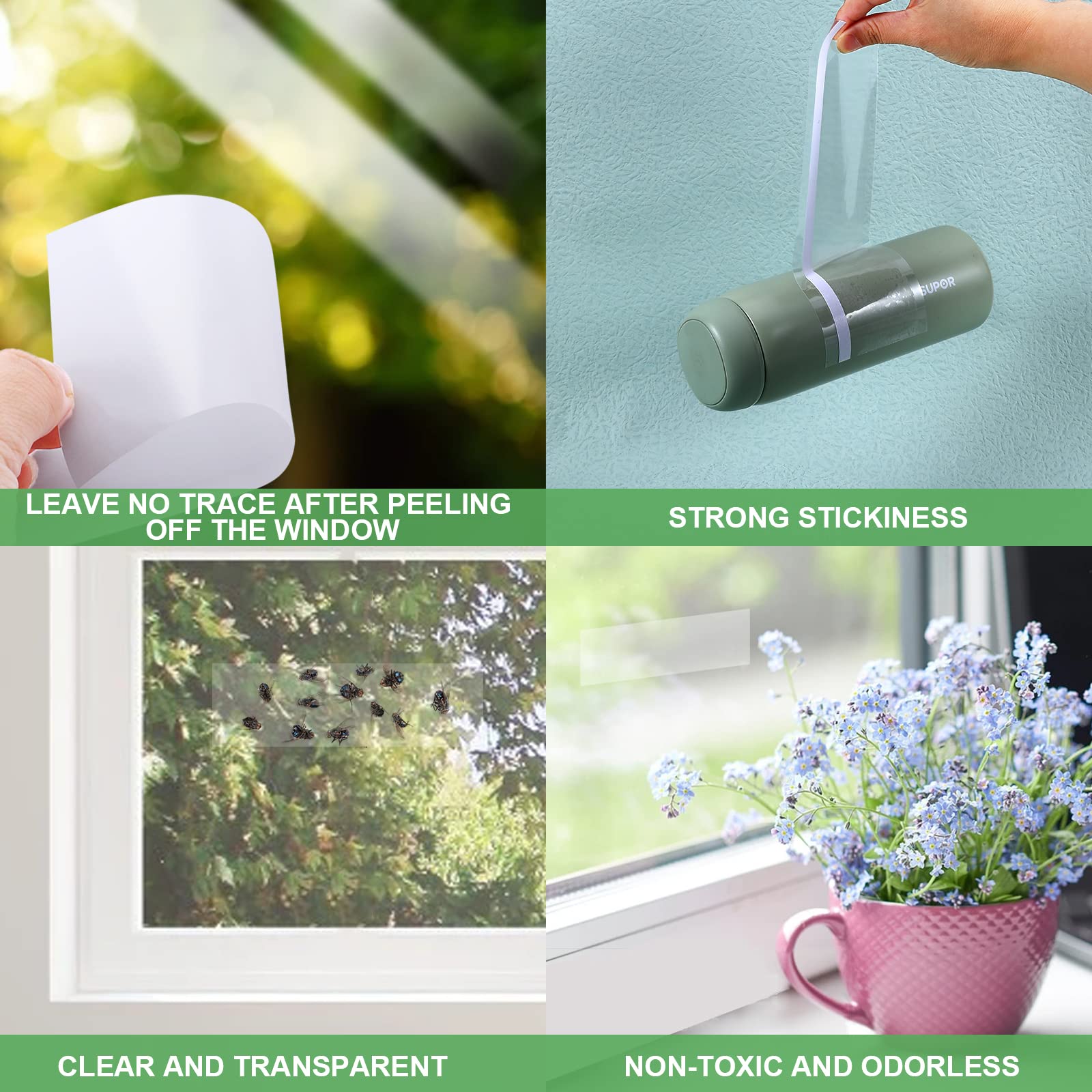 USKICH traps target gnats and houseflies at kitchen windows.