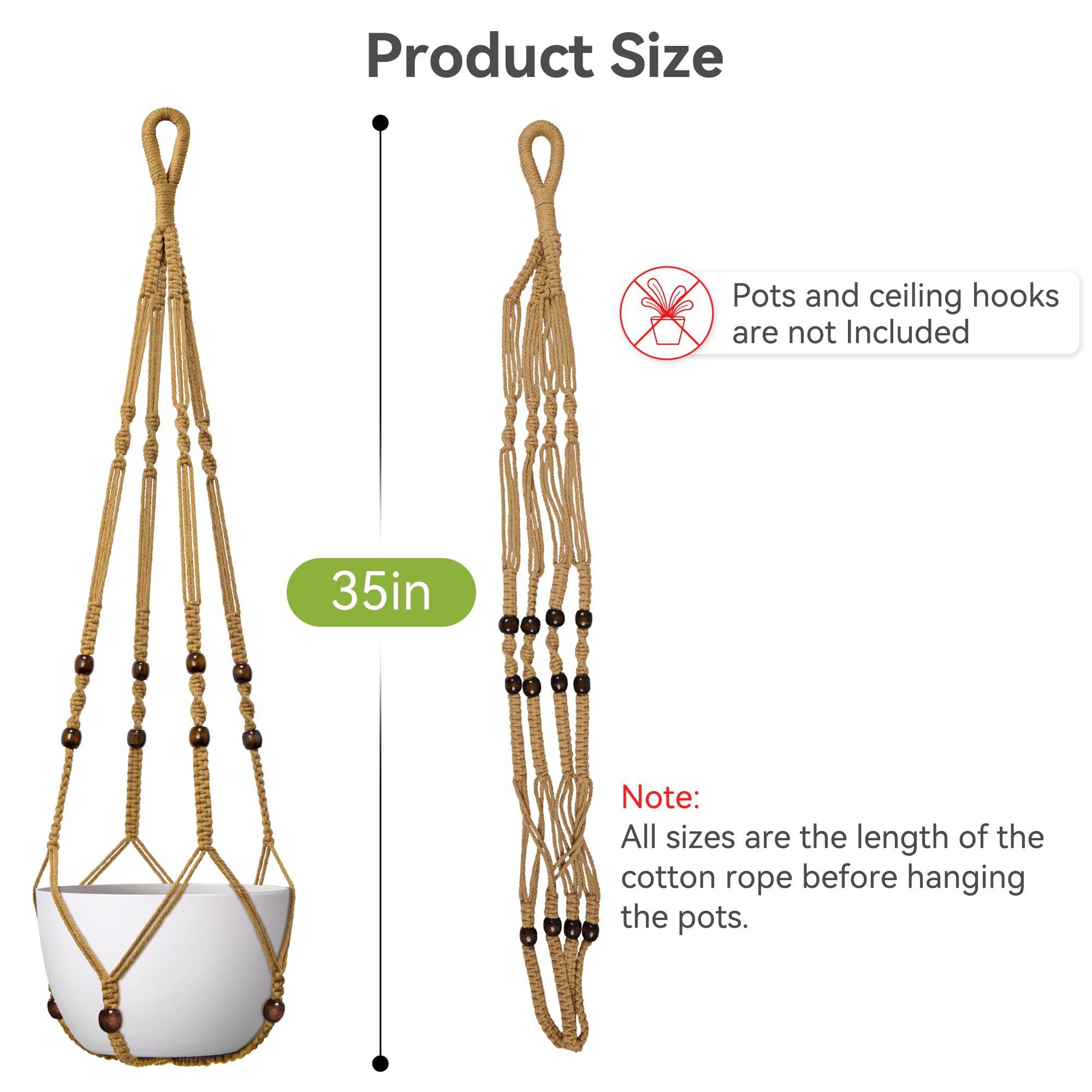 USLAI durable cotton hanger for everyday indoor and outdoor use