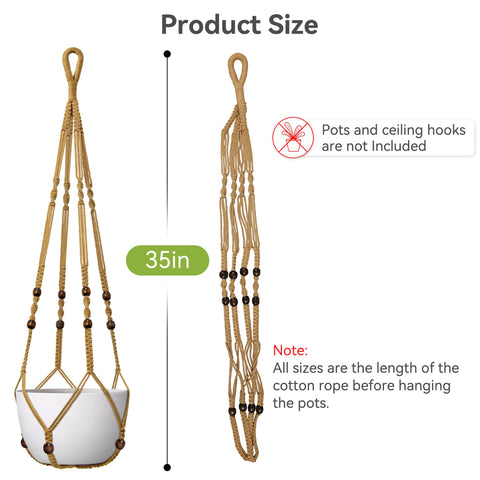 USLAI durable cotton hanger for everyday indoor and outdoor use