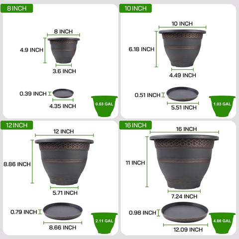 Usocik plaid-pattern pot close-up showing durable plastic