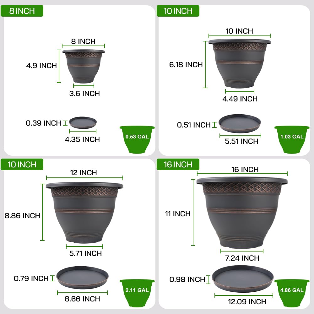 Usocik indoor outdoor planter suitable for herbs, succulents, and blooms.