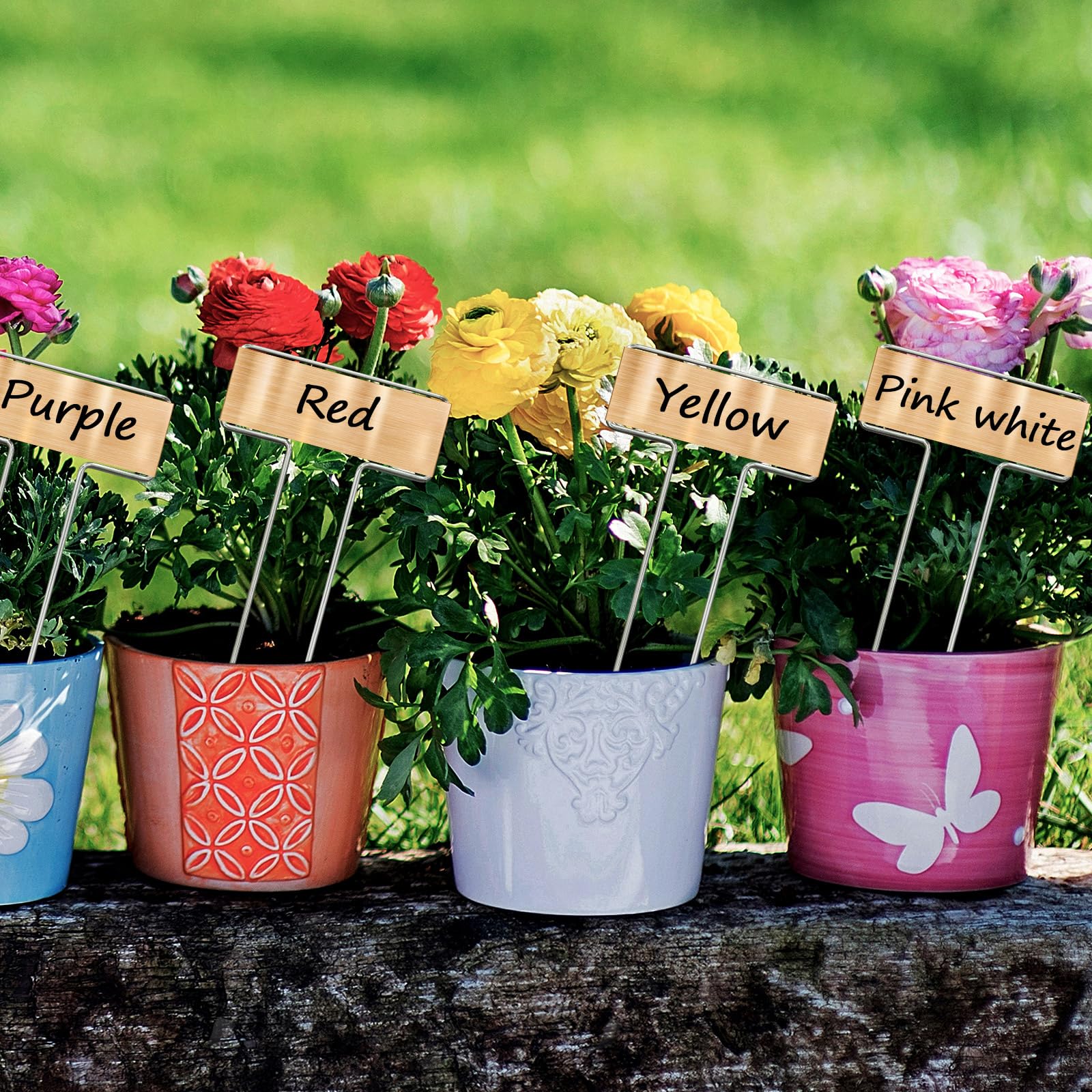 USSDVVCQ stainless-steel rod supports sturdy plant markers outdoors