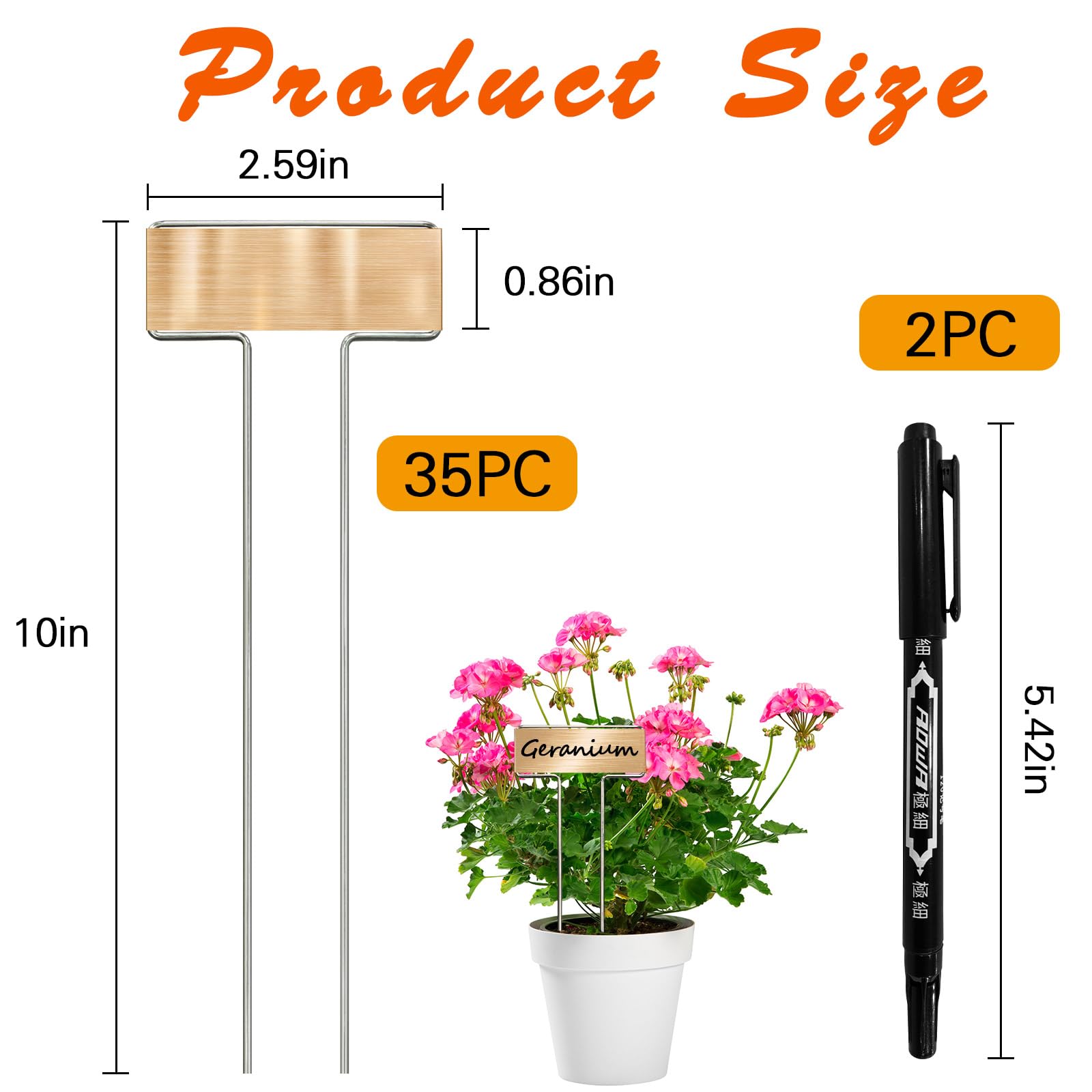 USSDVVCQ water-based pens included for easy copper labeling