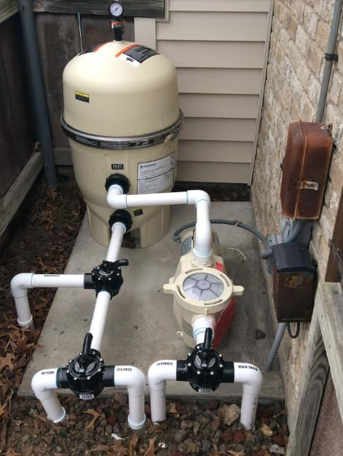 Ussuray 50 PSI rating supports standard outdoor pool and spa pressures.