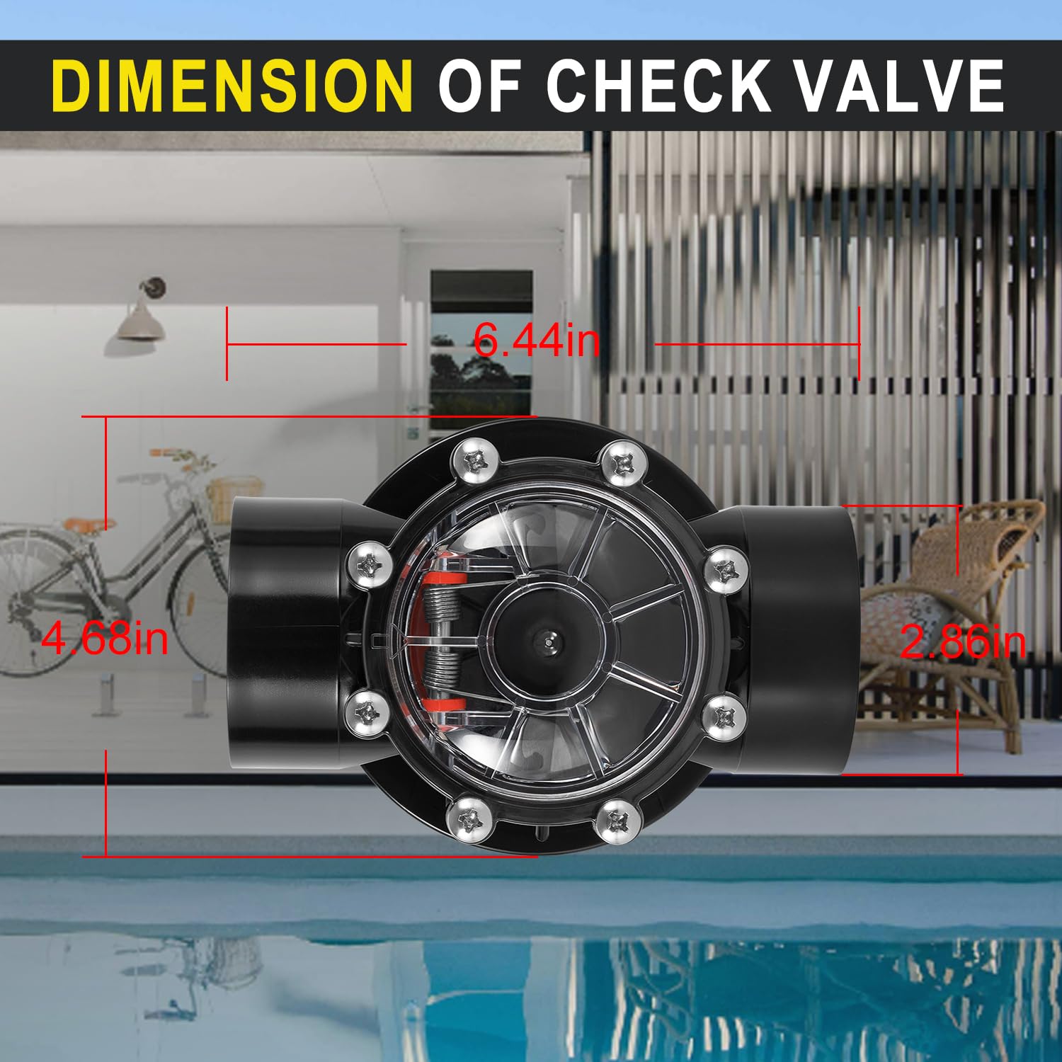 Backflow prevention with the Ussuray 7305 valve supports safe pool circulation