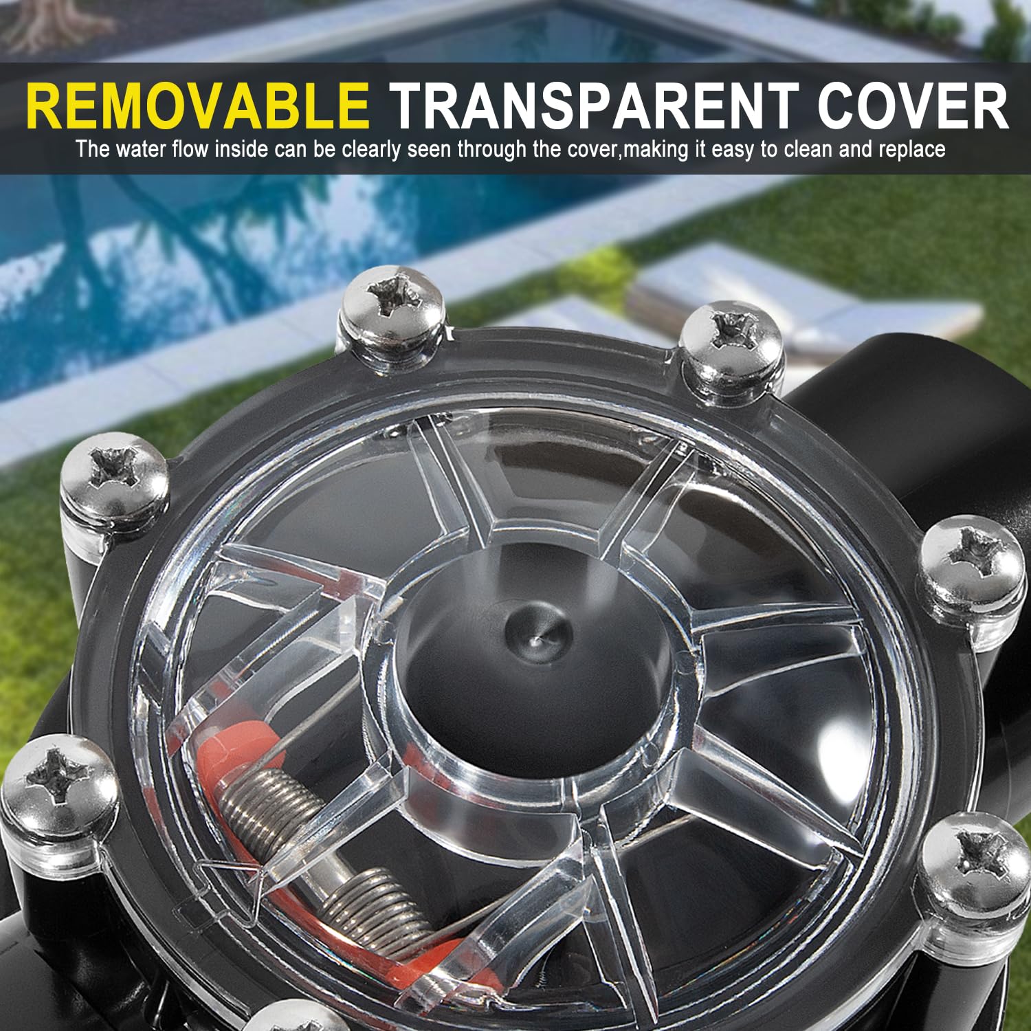 Durable PVC construction of Ussuray 7305 check valve resists sun and cracking