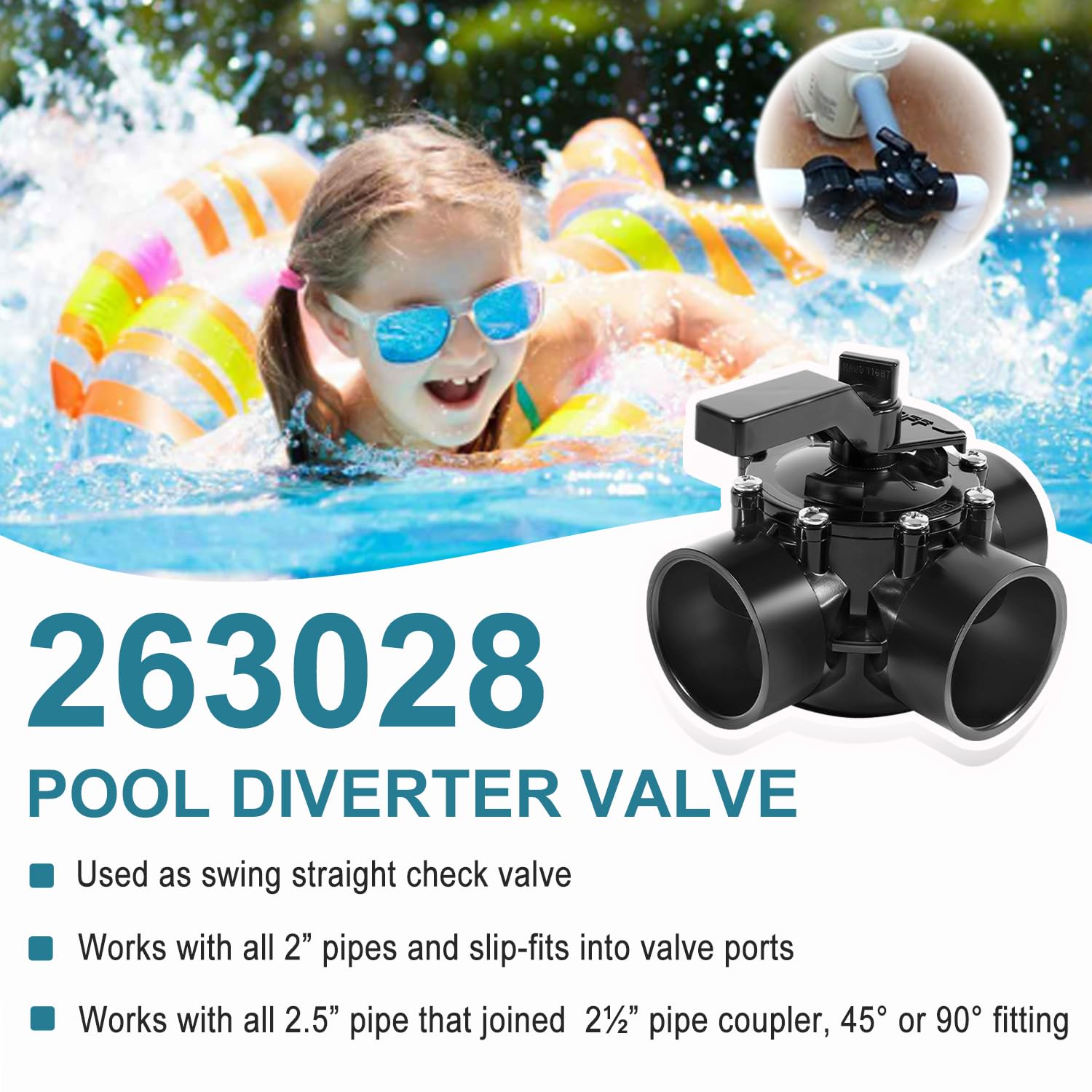 Ussuray CPVC valve close-up shows durable, leak-resistant construction for long-term outdoor use.