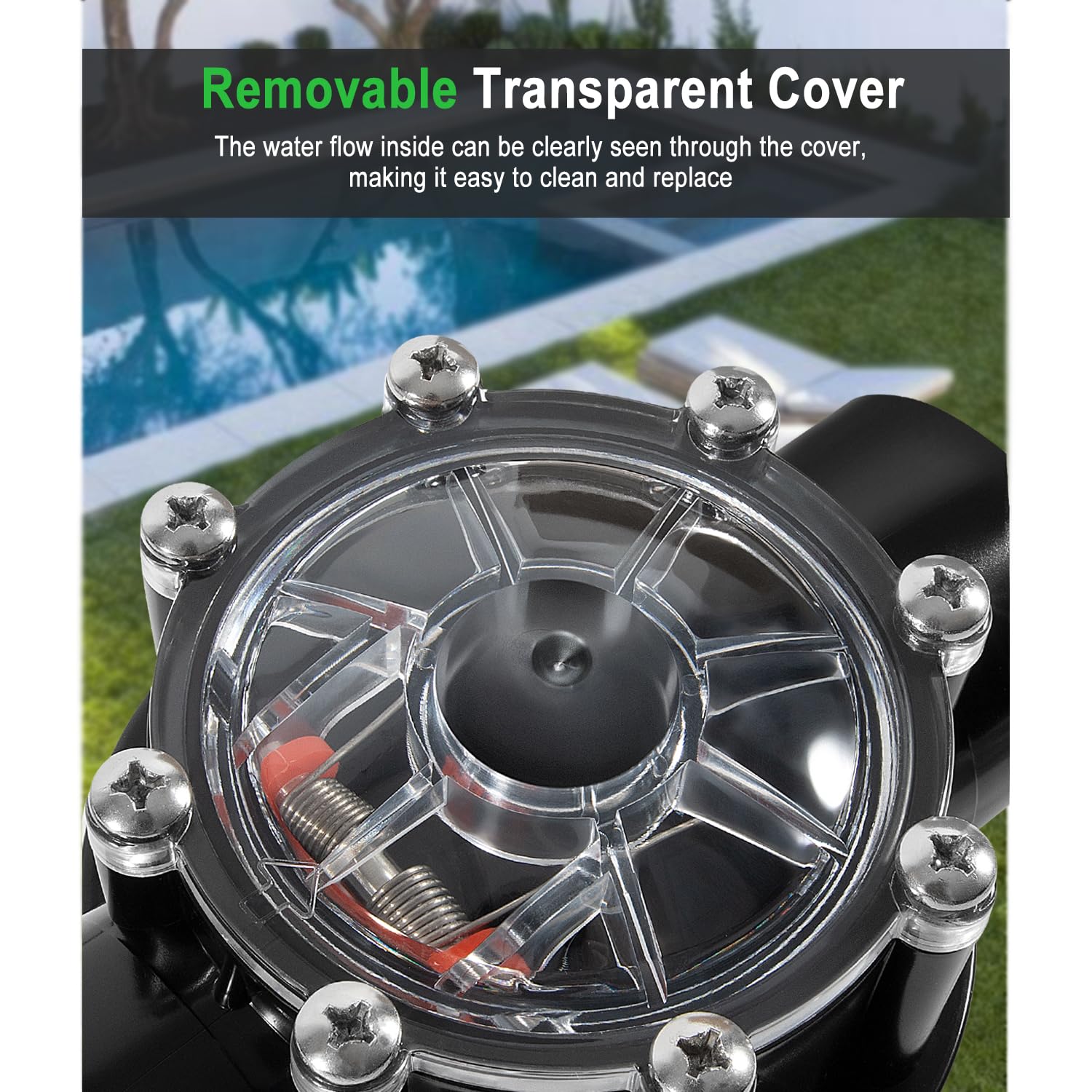 Ussuray pool check valve stainless steel swing detail highlights durability