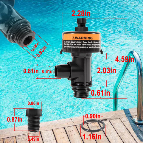 Ussuray pool and spa valve connector for tight seals