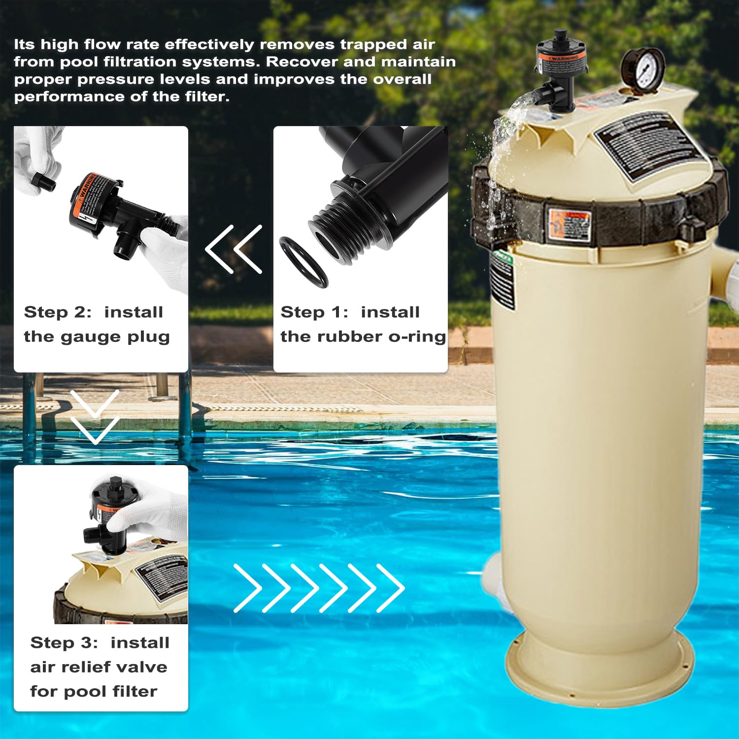 Ussuray valve side view emphasizes durable plastic construction