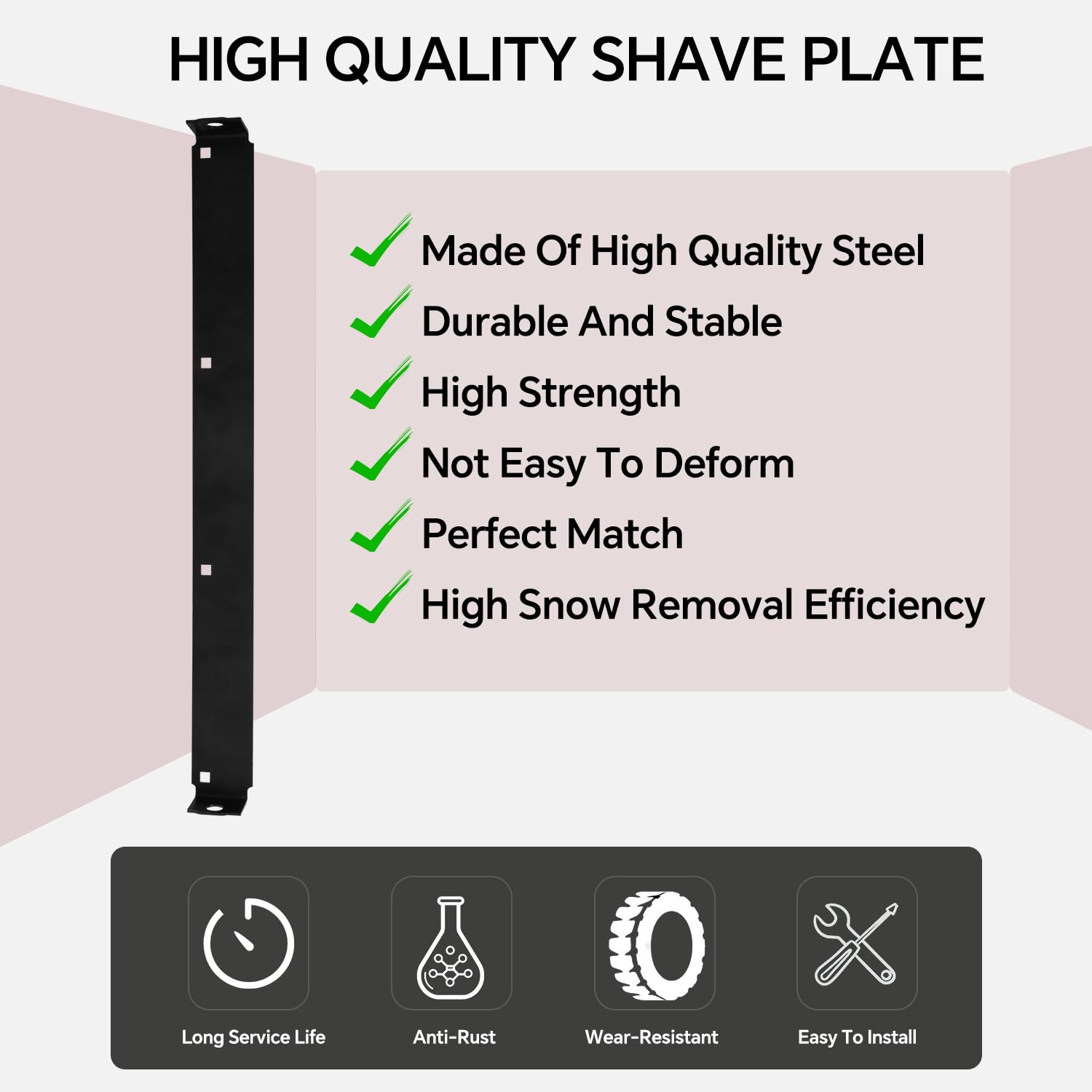 ustintec black powder coating guards against rust and wear.