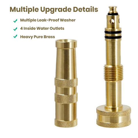 Ustope garden hose nozzle 3/4-inch hose connection ensures quick, secure attachment.