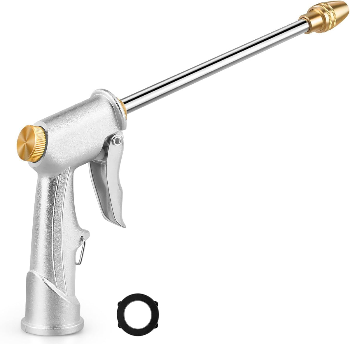 Ustope garden hose nozzle with ergonomic grip for comfortable, precise watering.