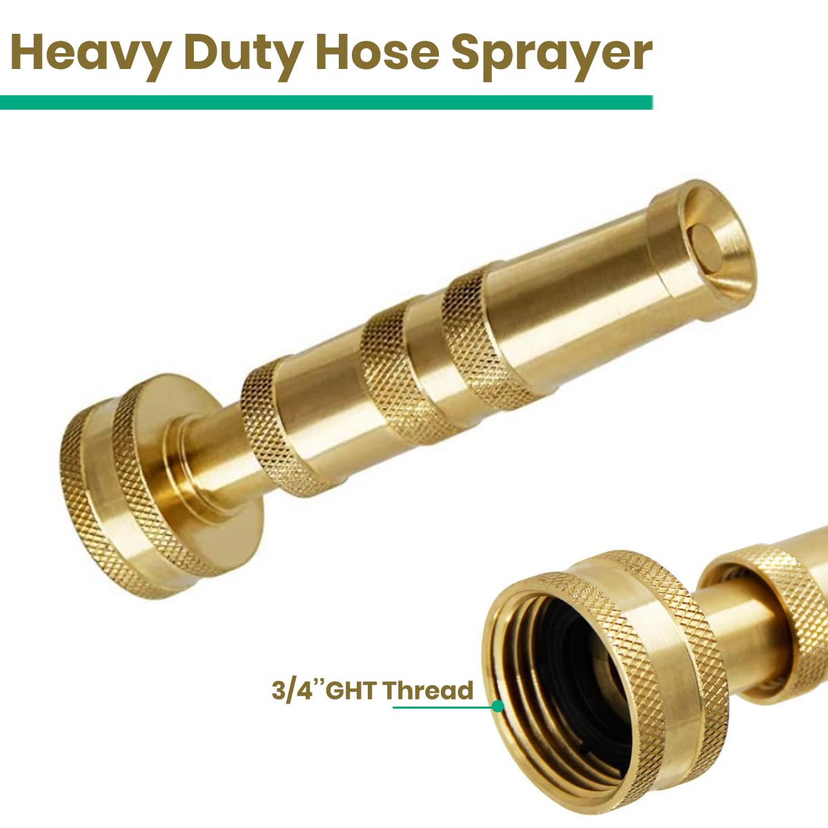 Ustope garden hose nozzle ergonomic grip for comfortable use during watering.