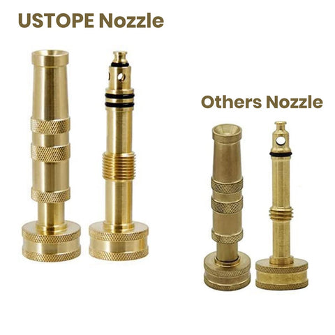 Ustope garden hose nozzle high-pressure jet ideal for powerful cleaning tasks.