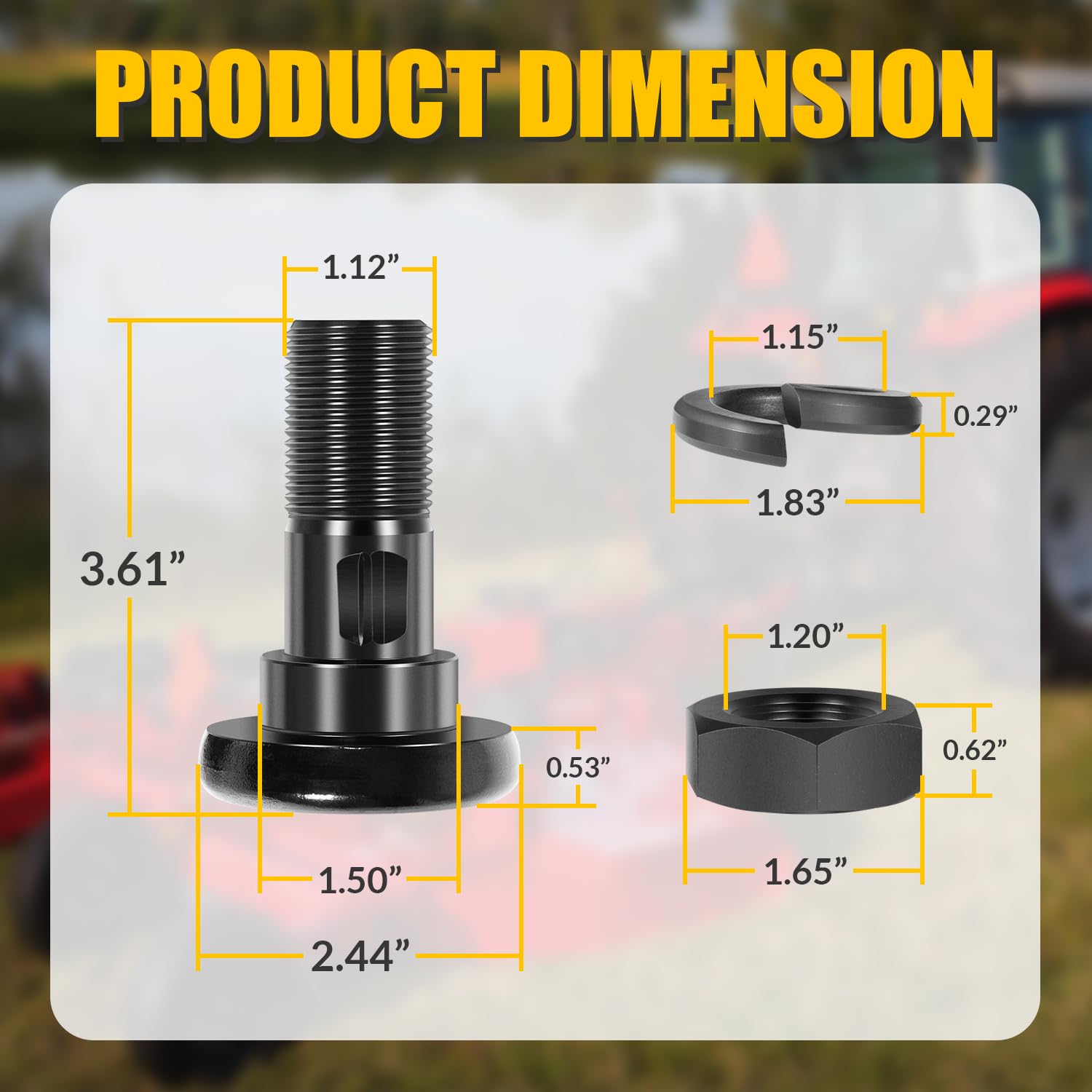 usvehj 63607 high-torque performance maintained under heavy mowing conditions