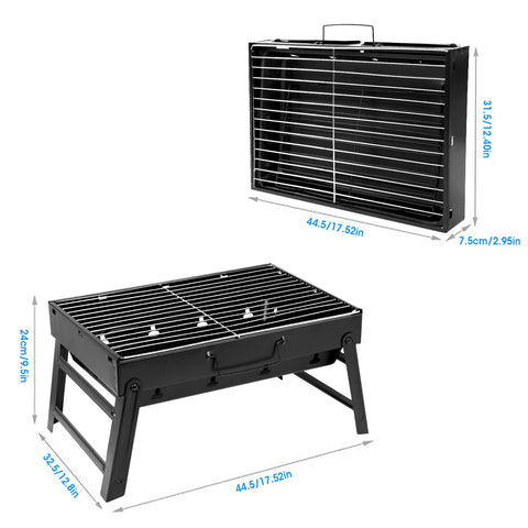 Uten Charcoal Grill removable grill rack for simple cleaning.