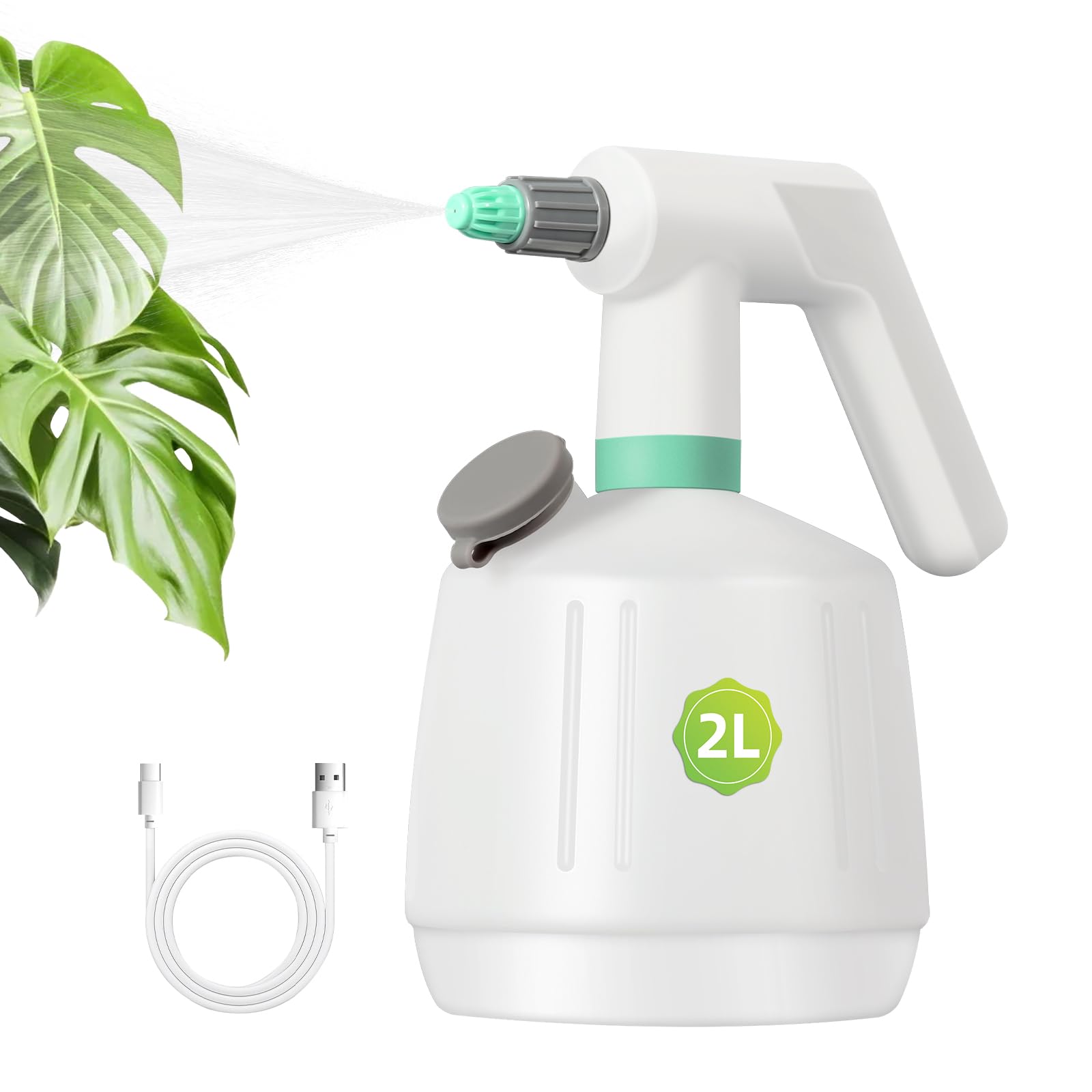 Uten cordless sprayer with 2L tank view for extended spraying tasks