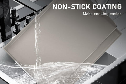 Utheer nonstick griddle cleaning up quickly after grilling