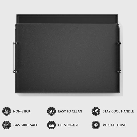 Utheer griddle reinforced ridges prevent warping and ensure stable heat.