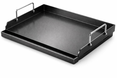 Utheer nano-ceramic griddle top view showing wide surface for family meals and even heating.