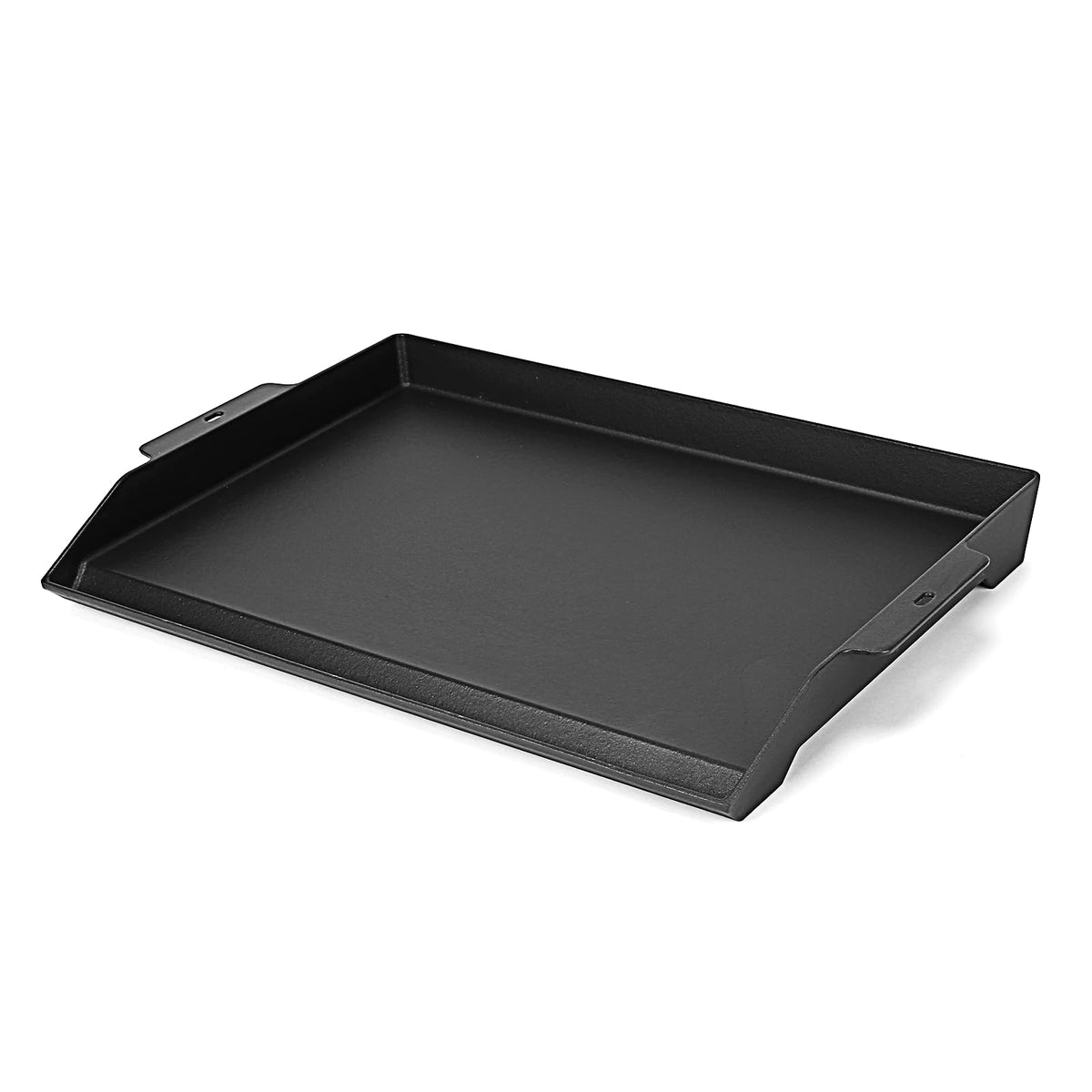 Utheer 25x16 cast iron griddle top view for family breakfasts on a spacious cooking surface.
