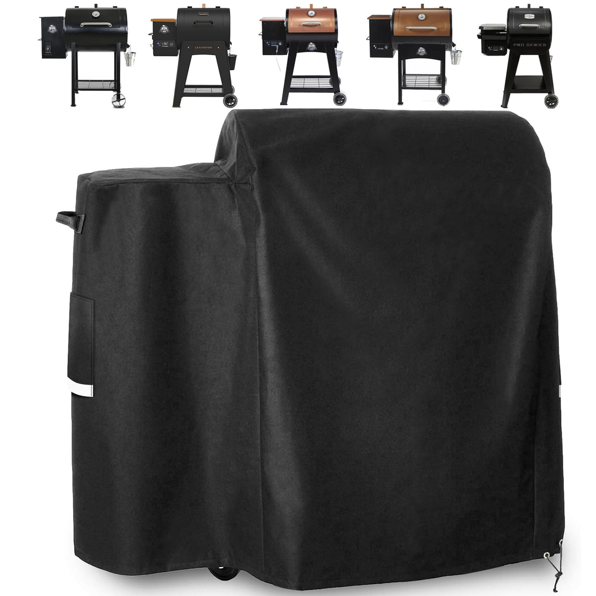 Utheer 73700 grill cover front view protects Pit Boss grills from weather