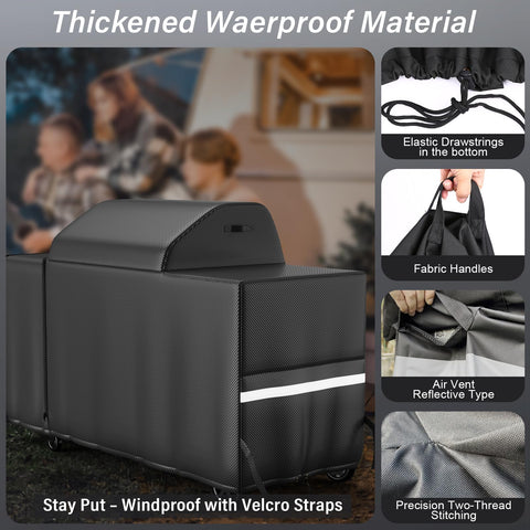 Utheer Woodridge cover features dual air vents to minimize condensation and improve airflow.
