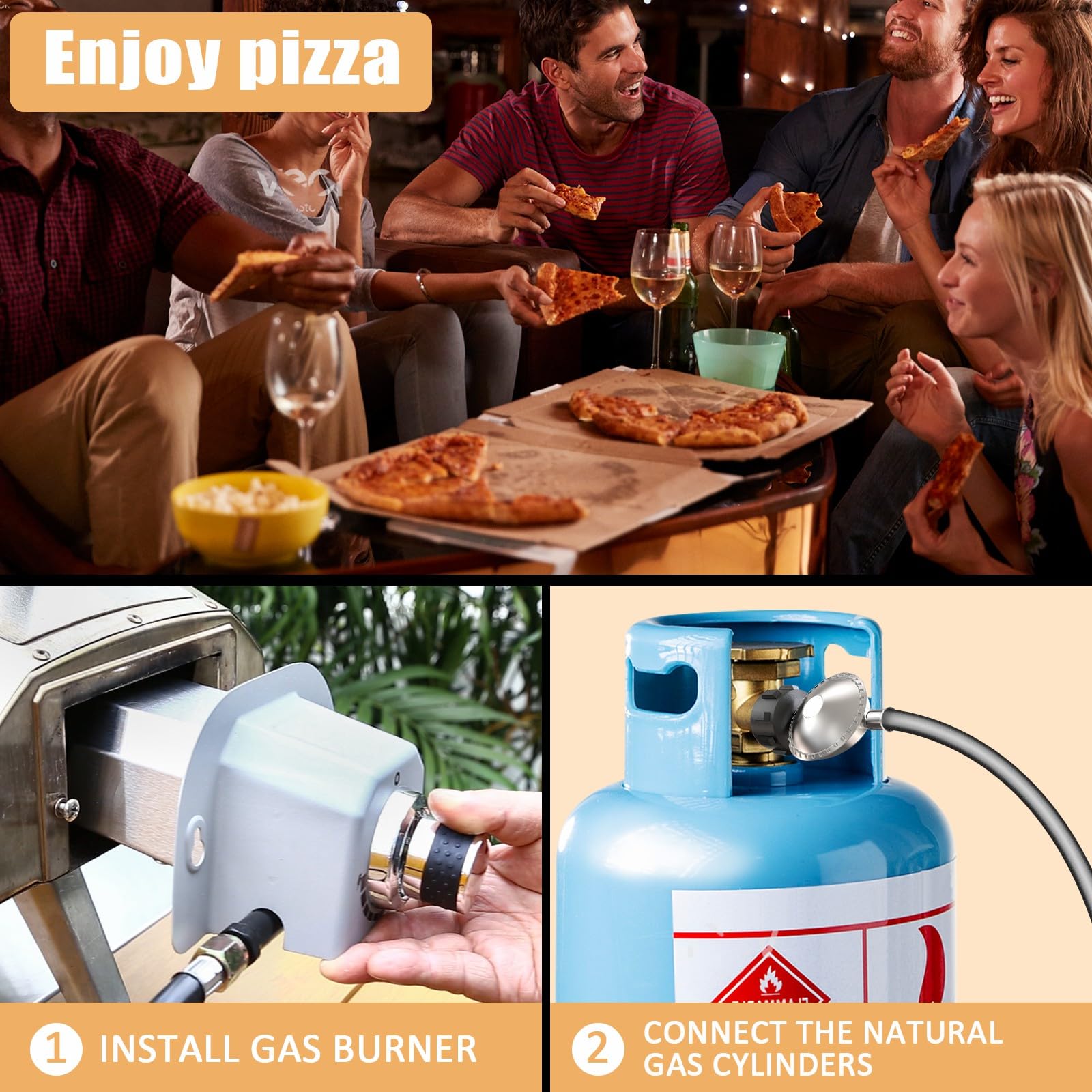 Utheer 28k BTU burner delivers rapid preheat and power