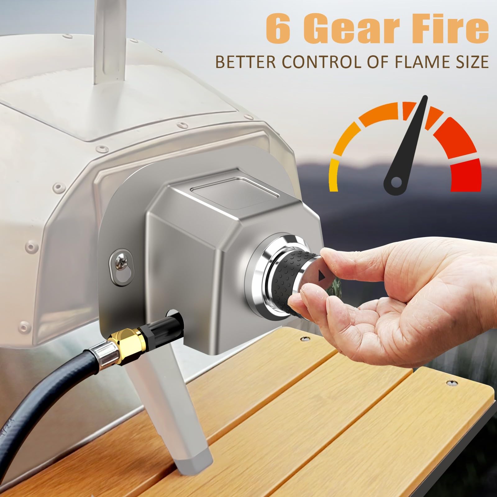 Utheer burner for Karu2 ensures even heat across the oven