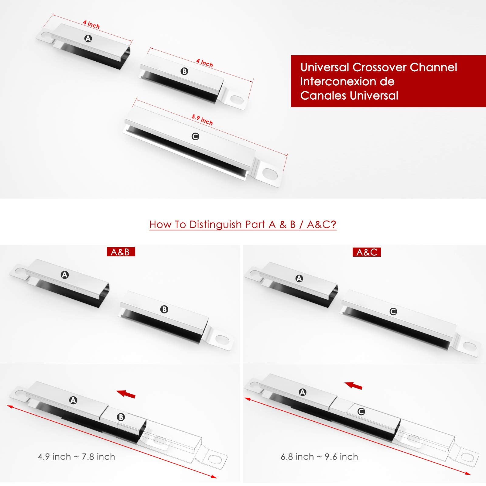 Durable stainless steel crossover tube resists wear and corrosion