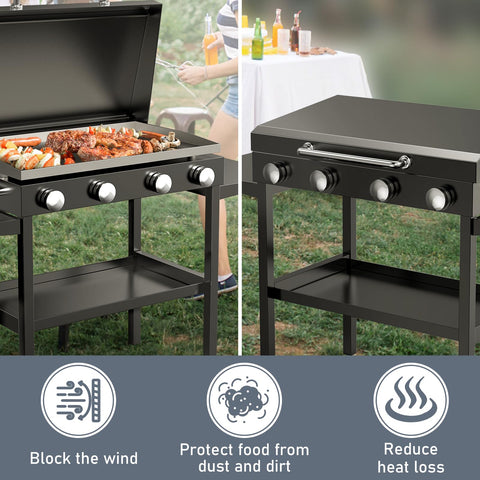 UTHEER easy open-close hinged lid for Blackstone 36-inch