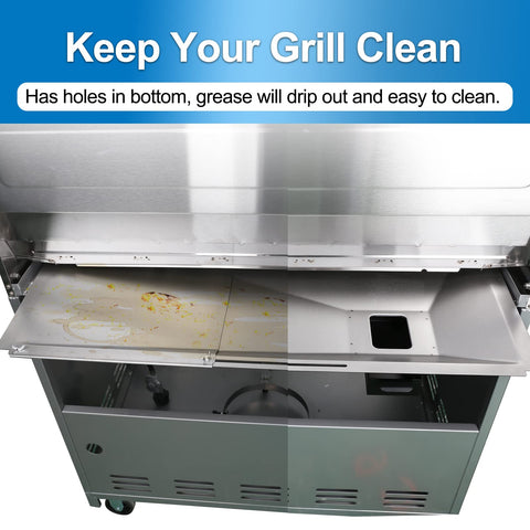 Utheer grease tray compatibility with CharBroil Nexgrill and Dyna-Glo