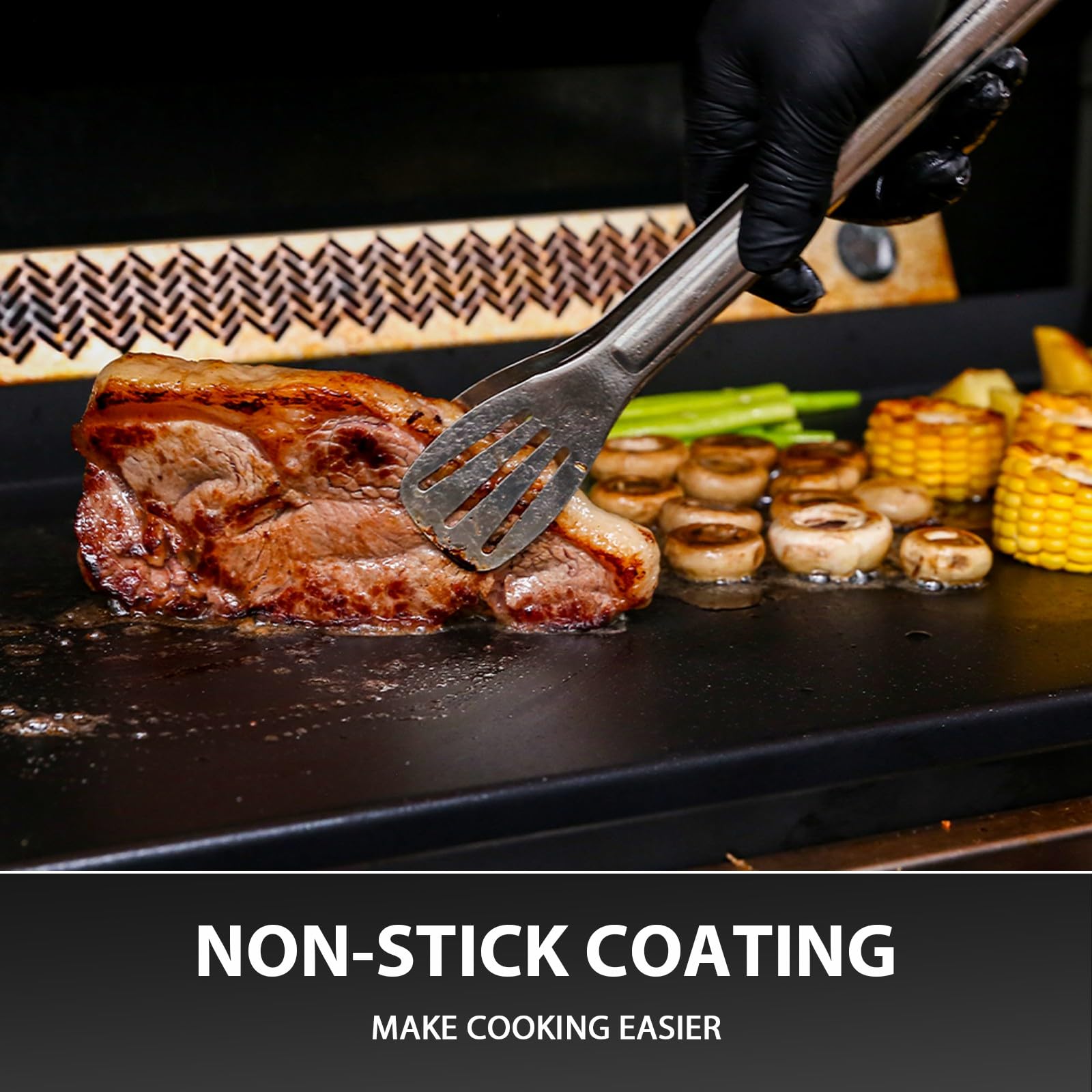 Utheer griddle edge polishing, prevents scratching when handling.