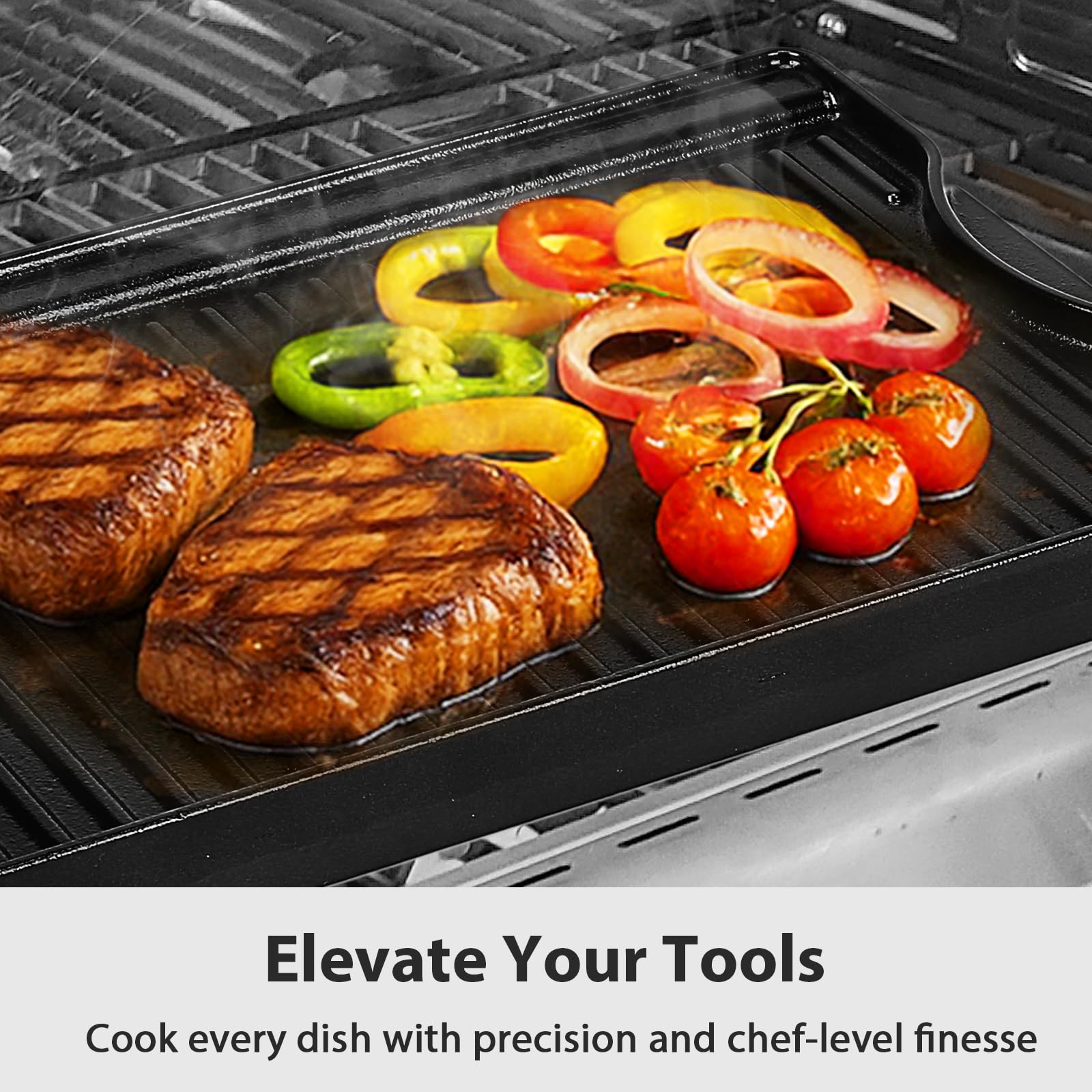 Utheer griddle even-heat distribution minimizes hot spots during cooking
