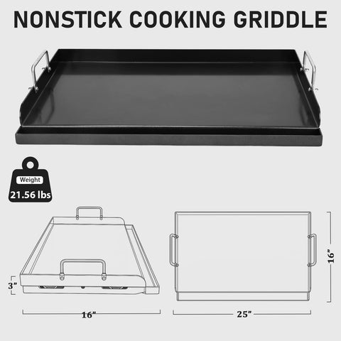 Utheer griddle grease trough guides drippings for cleaner grilling