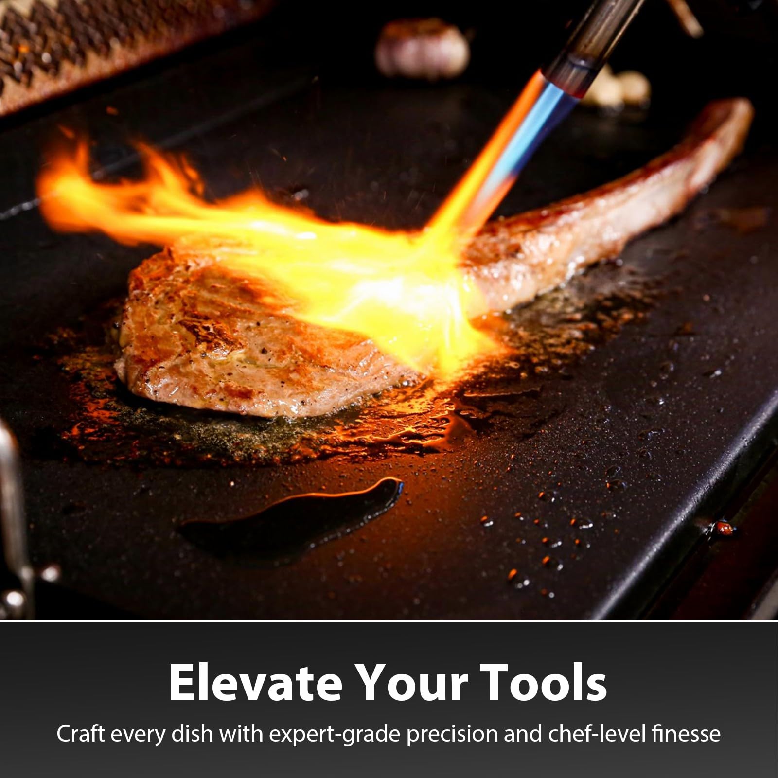 Utheer griddle on charcoal grill, convenient for outdoor parties and camping.