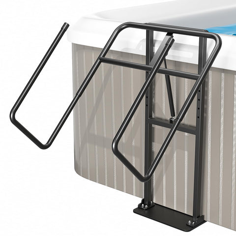 Utheer hot tub cover lift showcases universal fit for many spas.