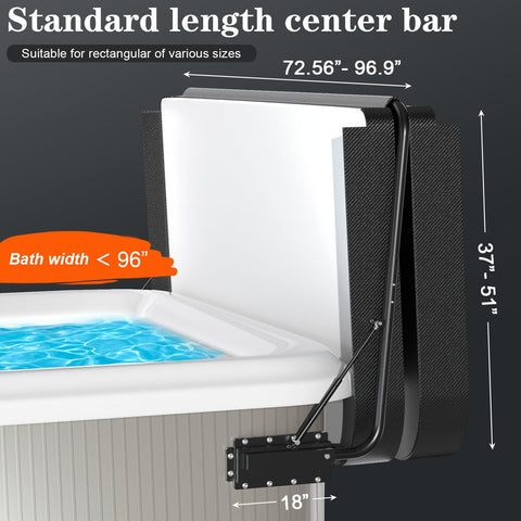 Utheer hot tub cover lifter adjustable height feature in action