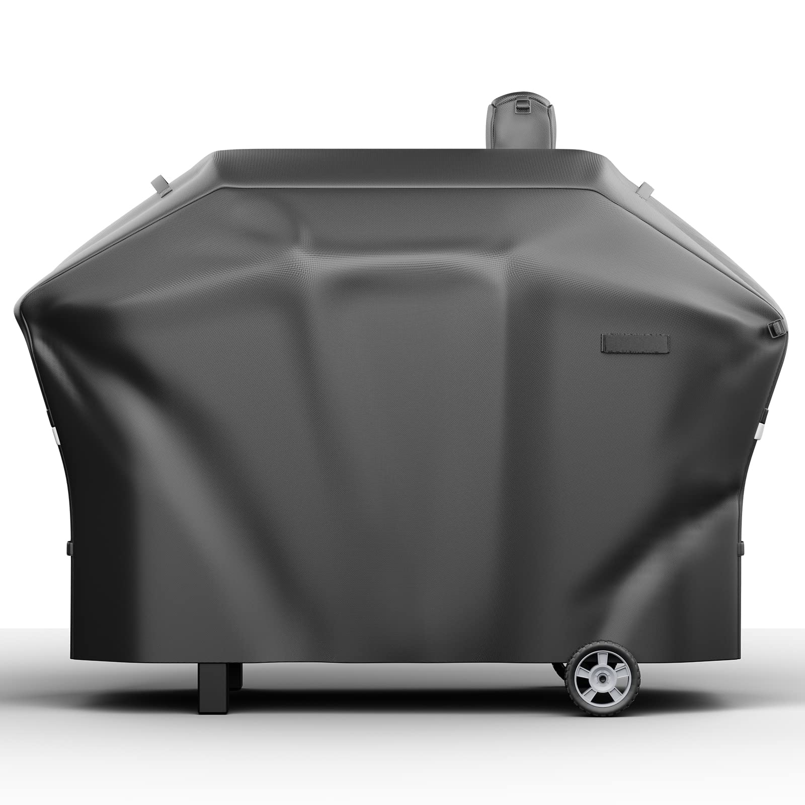 Utheer pellet grill cover on Camp Chef SmokePro DLX fit protects against rain and sun.