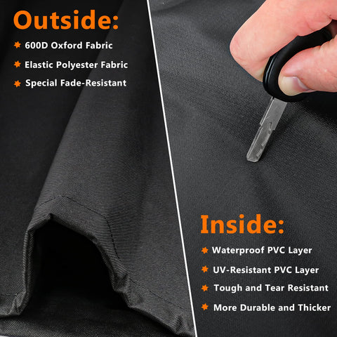 Utheer cover features reflective tape for quick visibility in low light.