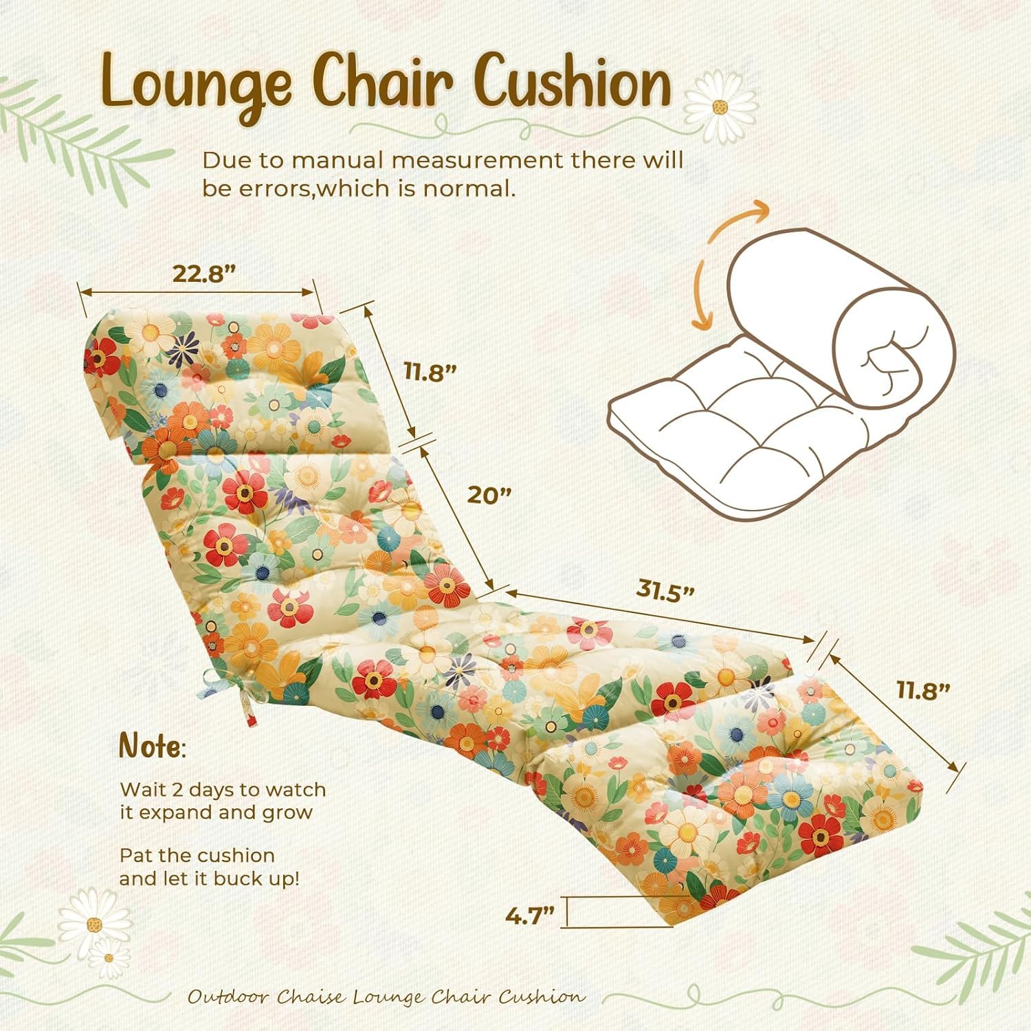 Uthem daisy-pattern stitching detail for durable, tidy seams