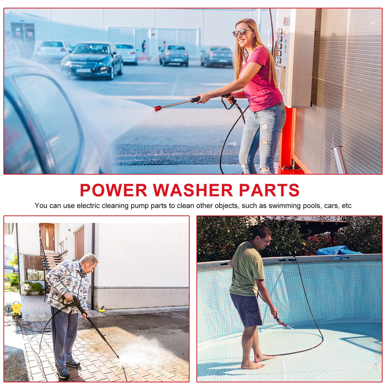 UTNVBTR high-density metal parts provide long-lasting strength for pressure washers.