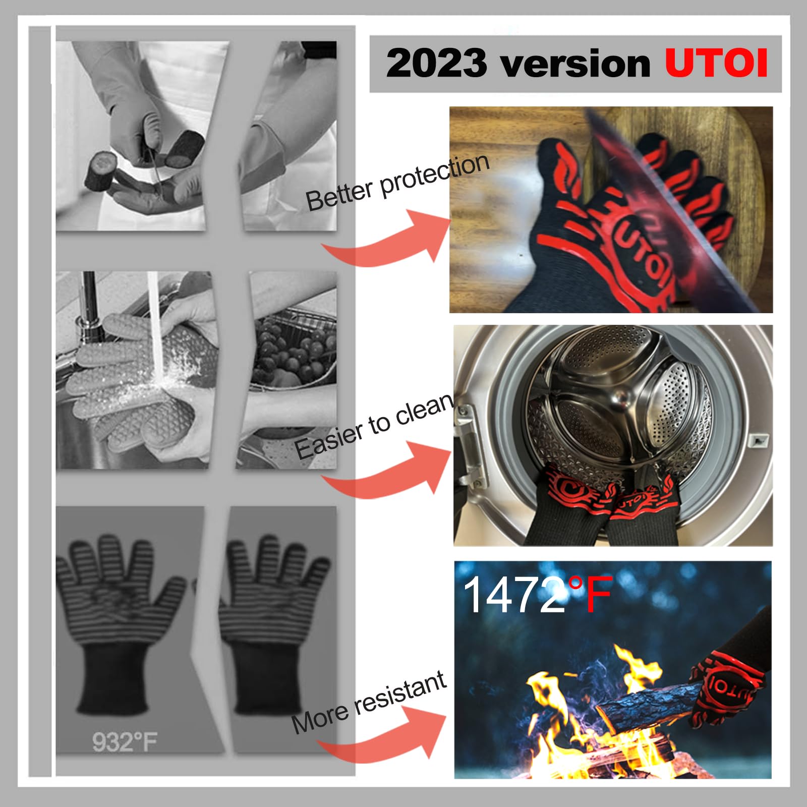 UTOI gloves ideal for campfire cooking and outdoor fires