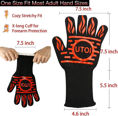 UTOI gloves are machine washable for easy cleaning after barbecues