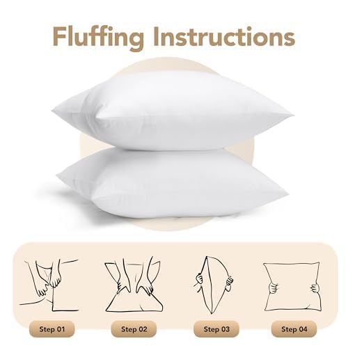 Utopia Bedding care-friendly pillow insert with spot-clean ease and simple maintenance.