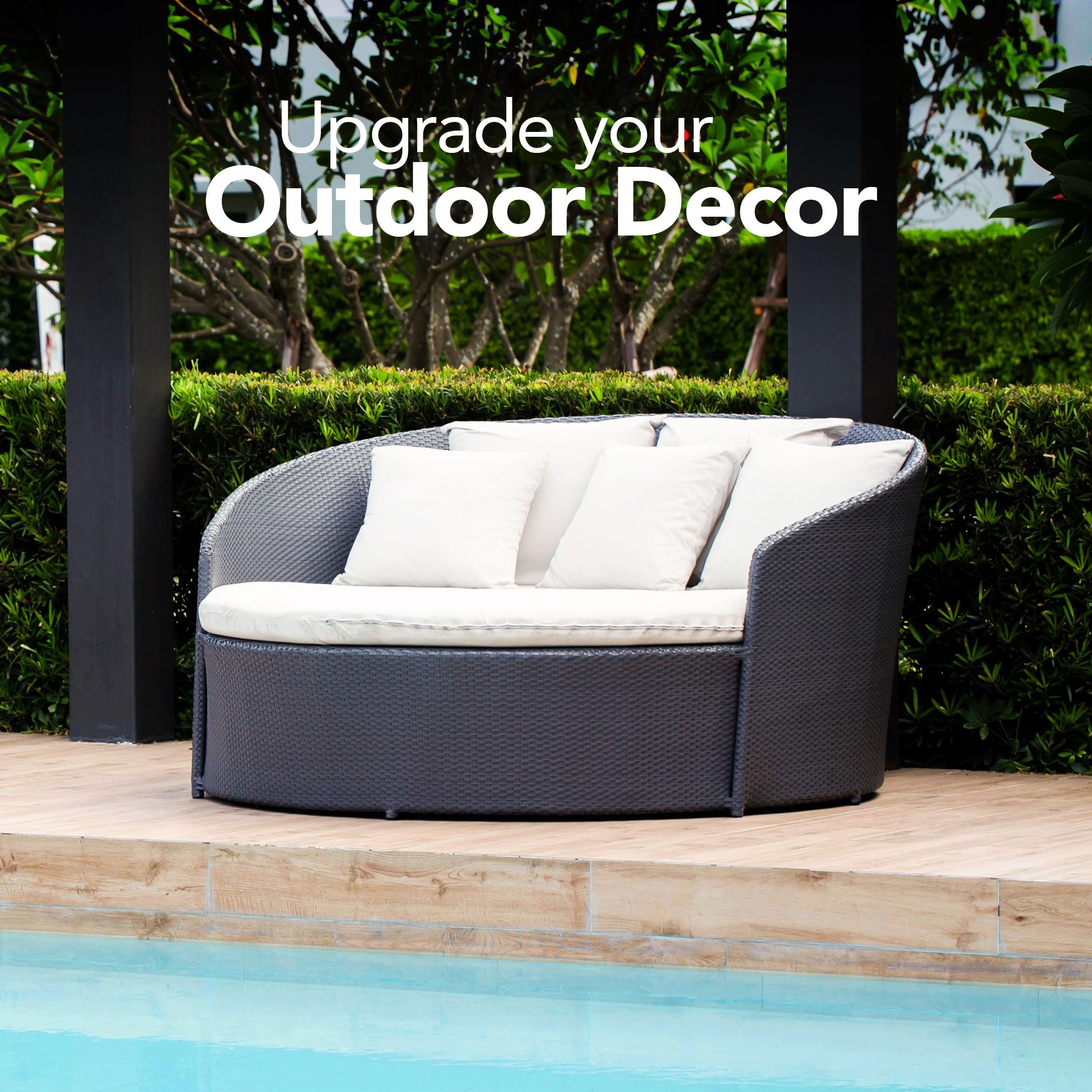 Utopia Bedding durable pillow insert with soft fabric for cozy indoor and outdoor spaces.