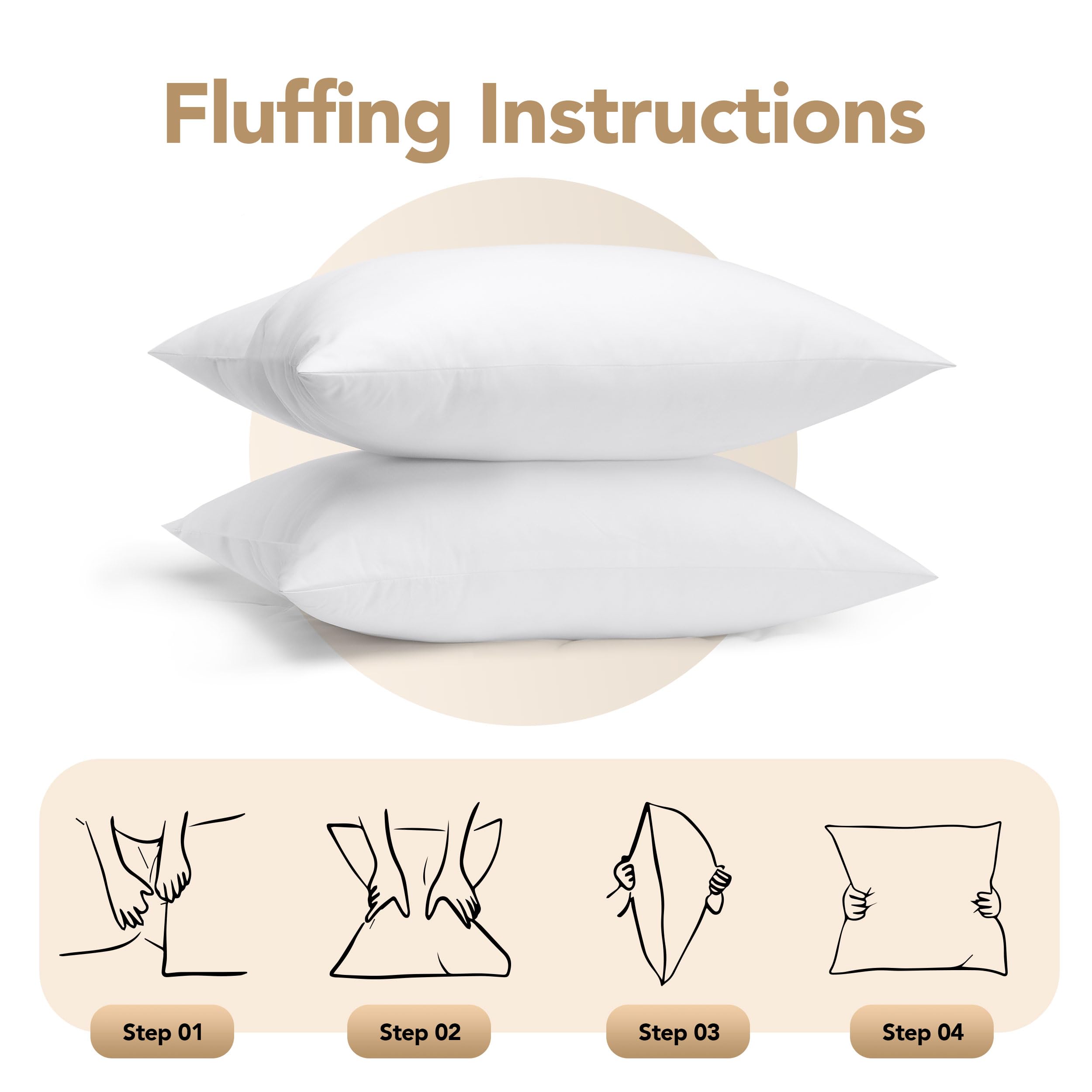 Utopia Bedding pack of 2 outdoor pillows ready for backyard setups