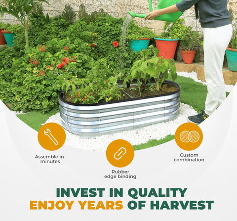 Utopia Home care-friendly galvanized bed that simplifies cleaning and maintenance.