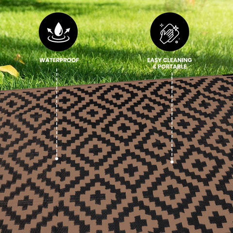 Utopia Home lightweight rug folds easily, ideal for quick setup on balconies.